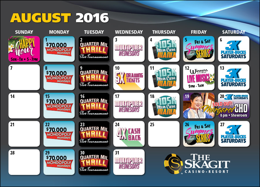 Skagit casino entertainment schedule