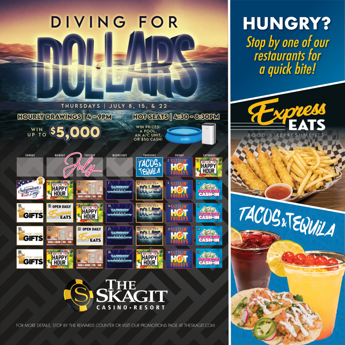 Resort Calendar The Skagit Resort Casino